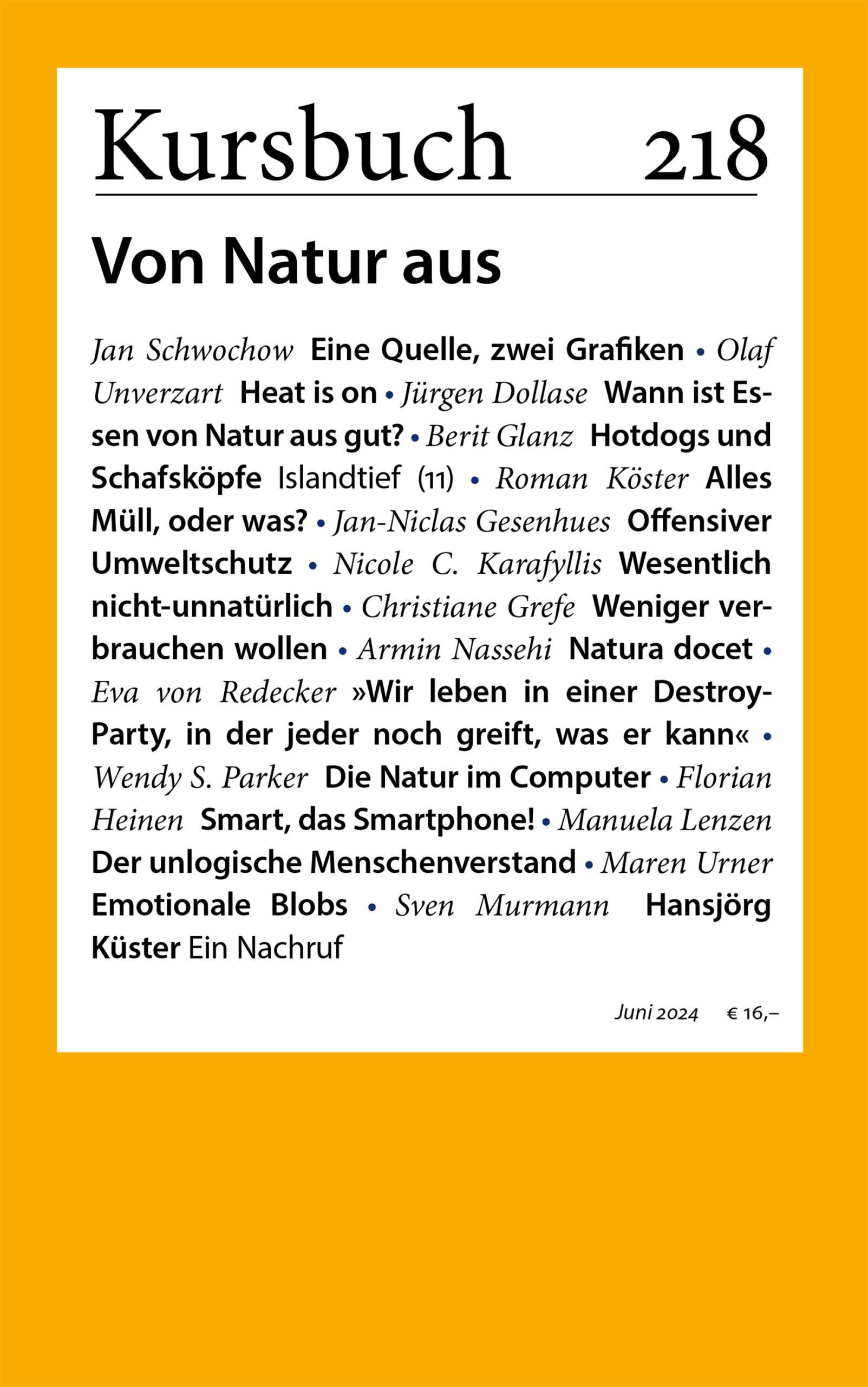 Read more about the article Kursbuch 218 – Editorial